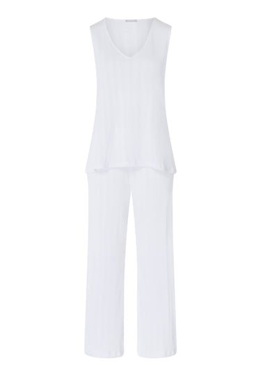 74906 Simone Tank Cropped Pajama - 101 White